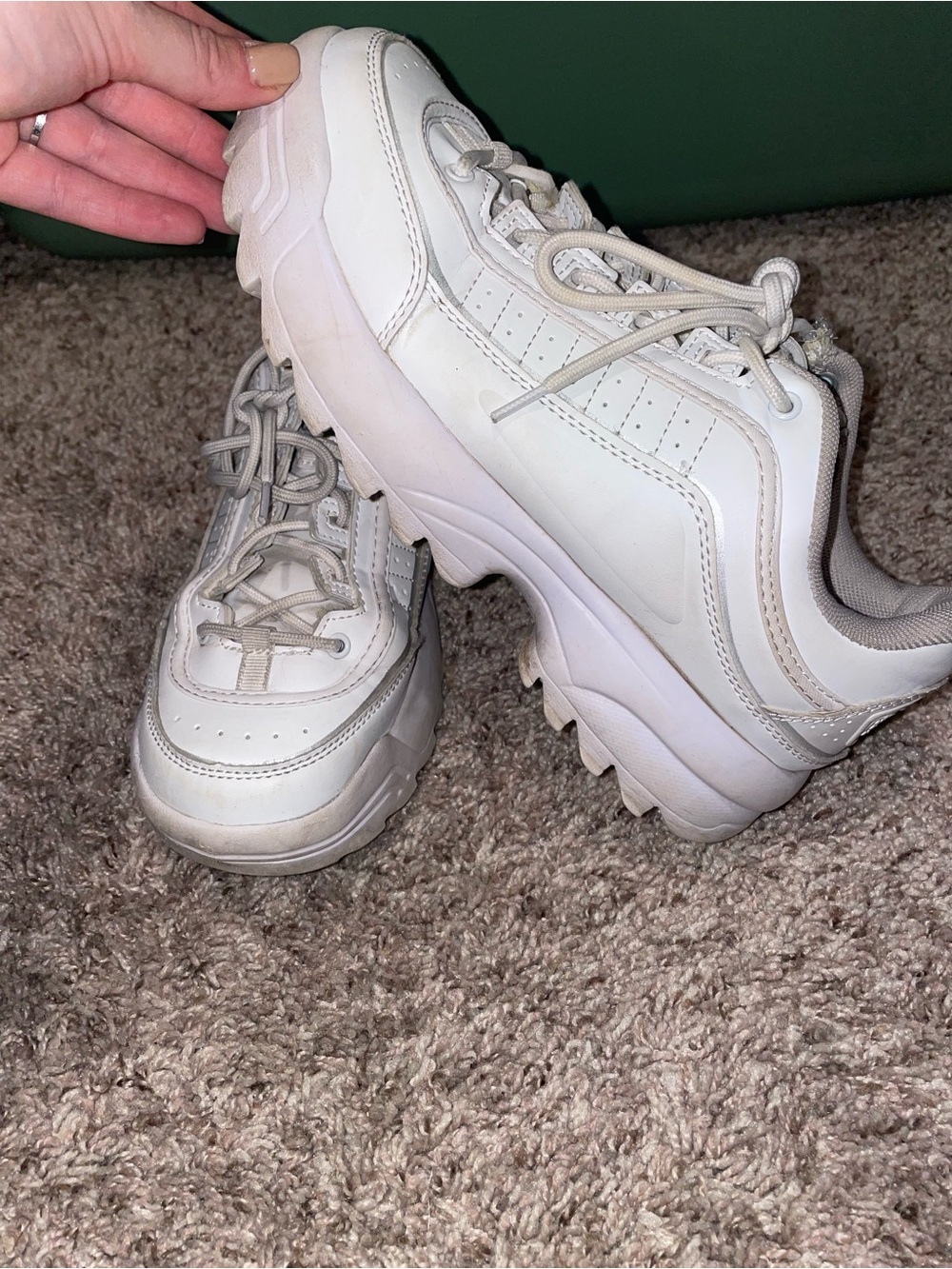 White Avia Chunky Dad Shoes